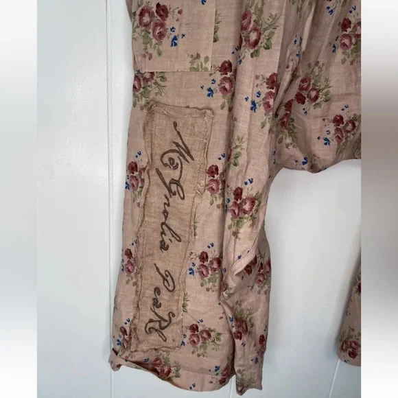 Magnolia Pearl Gertie Pants Pink Rose Floral - Picture 8 of 9